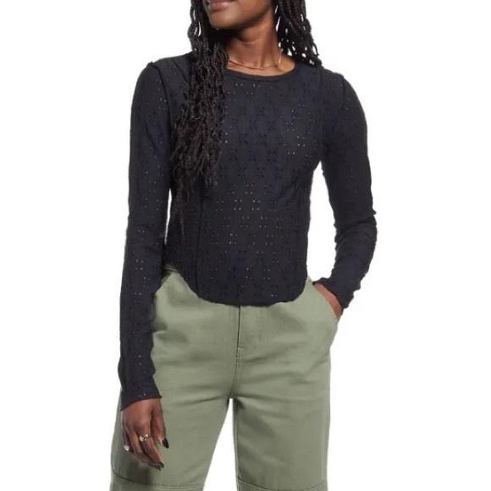 Elegant Black Lace Women's Top